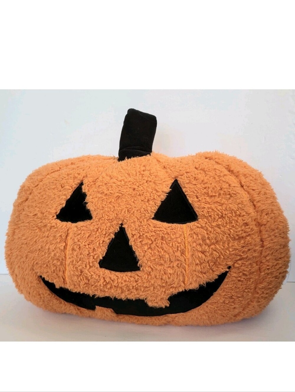 HALLOW HOME PLUSH PUMPKIN PILLOW DECORATIVE JACK O LANTERN FALL AUTUMN HALLOWEEN